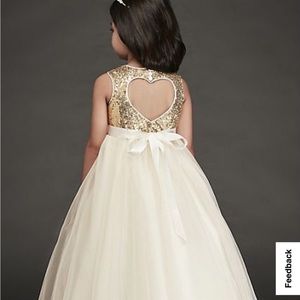 Selling this beautiful flower girl dress from David’s bridal.